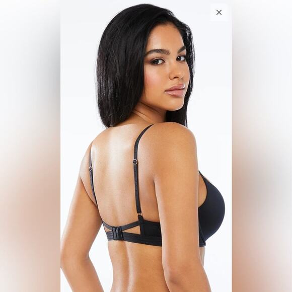 NEW Savage X Fenty Black CORE MICROFIBER T-SHIRT BRA 34C - Picture 2 of 4